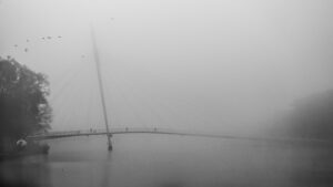 Drammen 6/Ypsilon bro i tåke